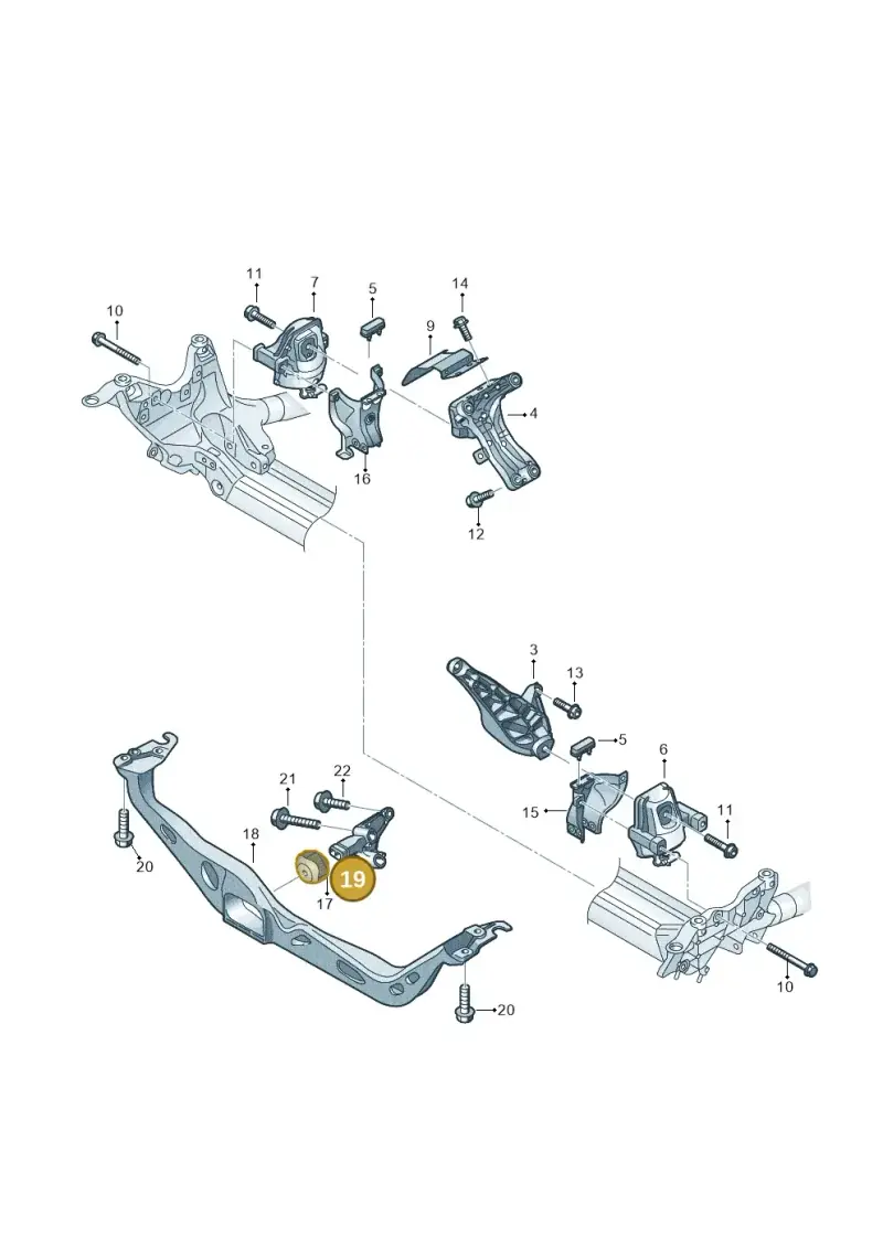 8K0199343G — Audi A6 1.8 (2015-2019) diagram 798199600, position 19