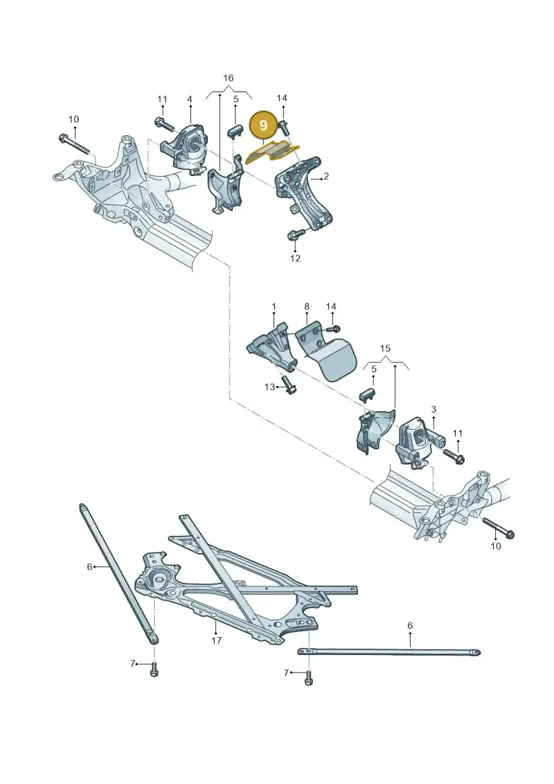 8K0199388BD — Audi A5 Cabrio 2.0 (2008-2012) diagram 670199550, position 9