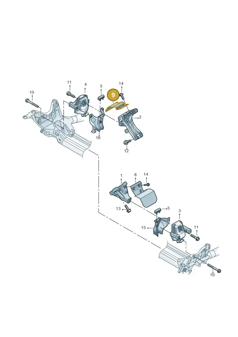 8K0199388BD — Audi A8L qu. 3.0 TDI (2013-2018) diagram 711199500, position 9