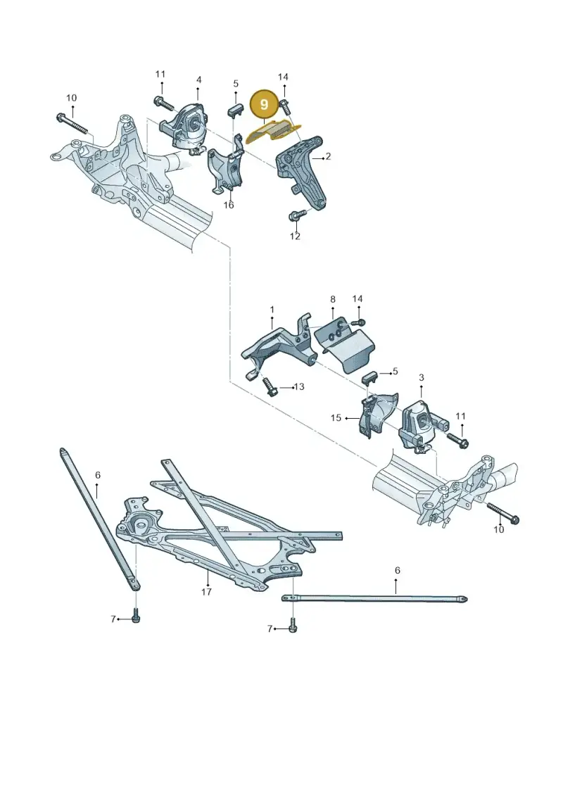 8K0199388BF — Audi A5 Cabrio 2.0 (2011-2017) diagram 725199150, position 9