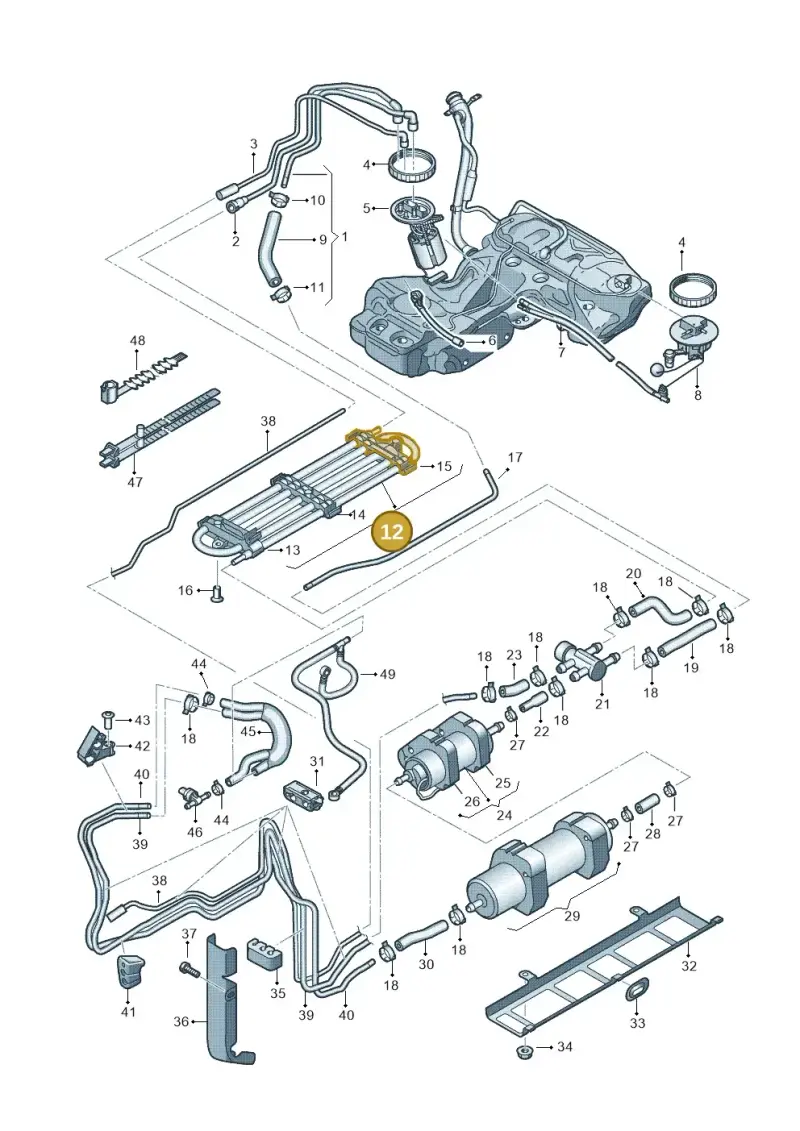 8K0203572B — Audi A5/S5 Coupe       08> (2007-) diagram 620201300, position 12