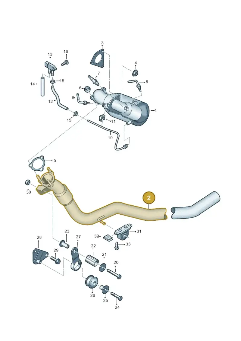 8K0253102D — Audi A5 Sportback (2011-2017) diagram 620253700, position 2
