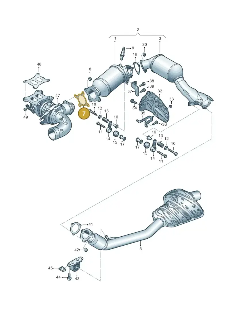 8K0253115L — Audi Q5 (2016-2020) diagram 896253450, position 7