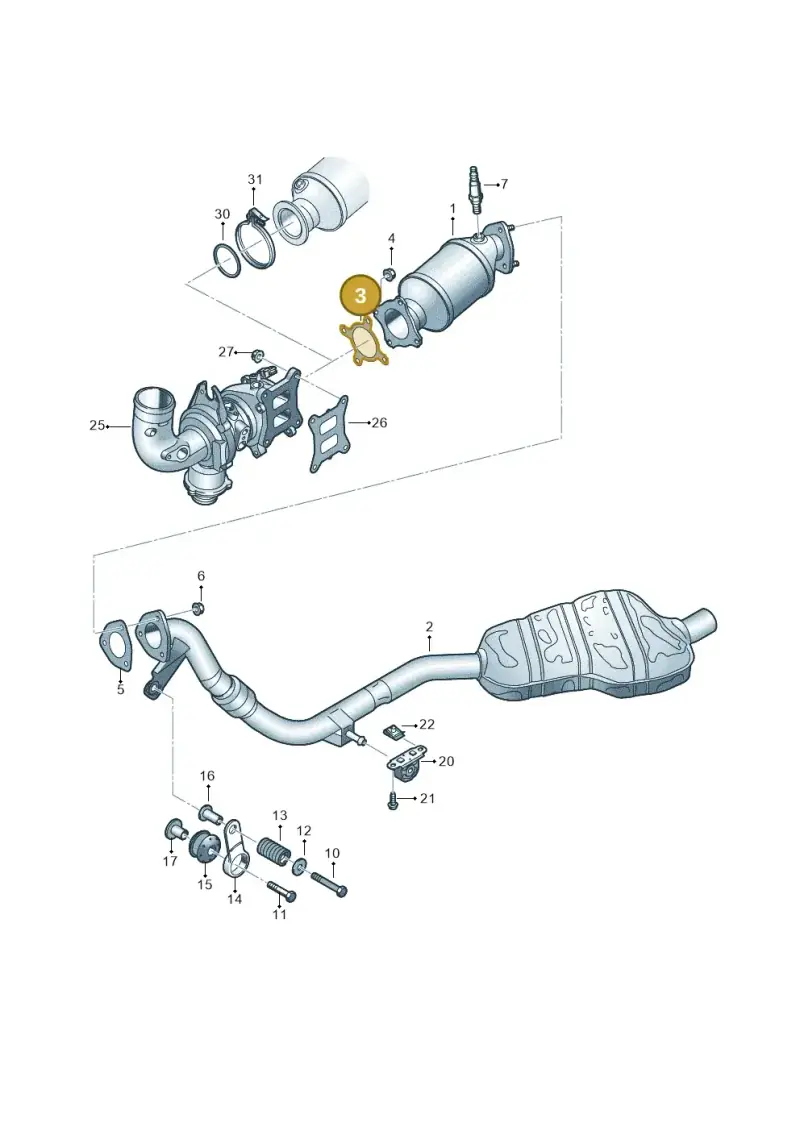 8K0253115L — Audi Q5 (2016-2020) diagram 896253500, position 3