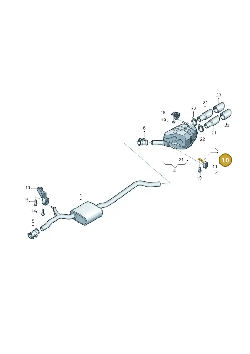 8K0253144A — Audi A6 2.0 tdi (2010-2015) diagram 717253850, position 10