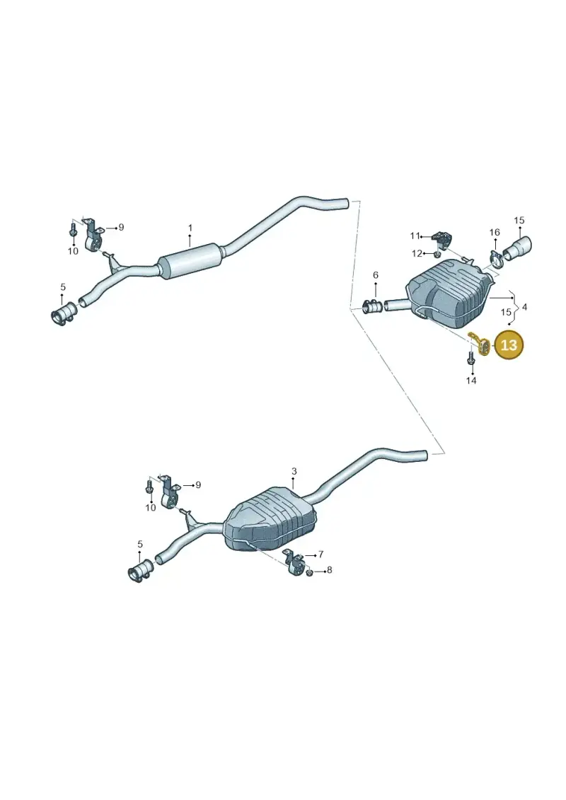 8K0253144A — Audi A5 Sportback (2011-2017) diagram 724253900, position 13