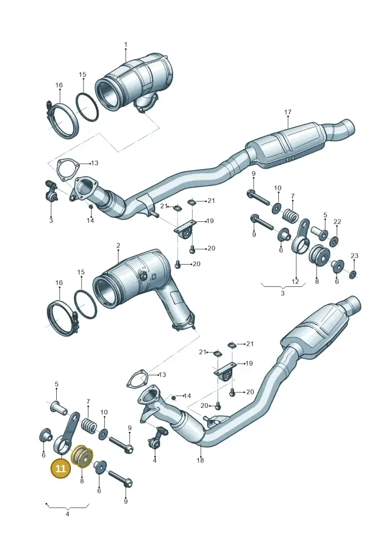 8K0253295 — Audi Q8 Quattro 3,0 (2018-) diagram 819253300, position 11