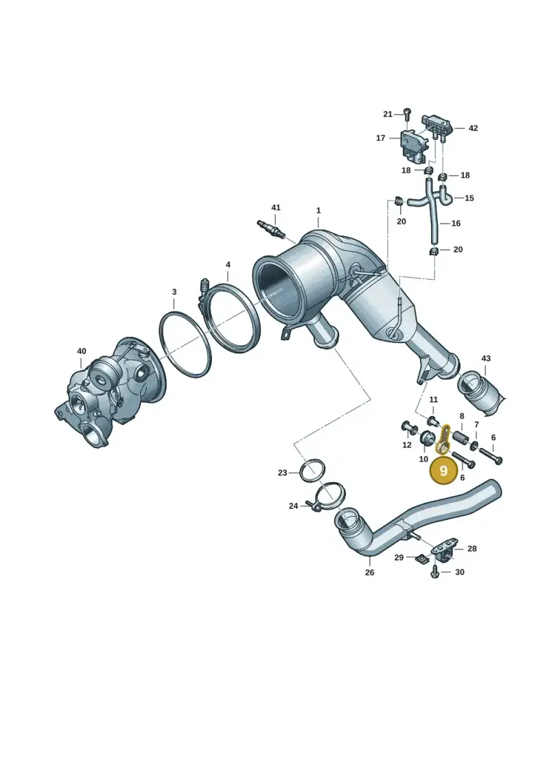 8K0253295 — Audi A5 Limo 2.0 (2024-) diagram 8wk253440, position 9