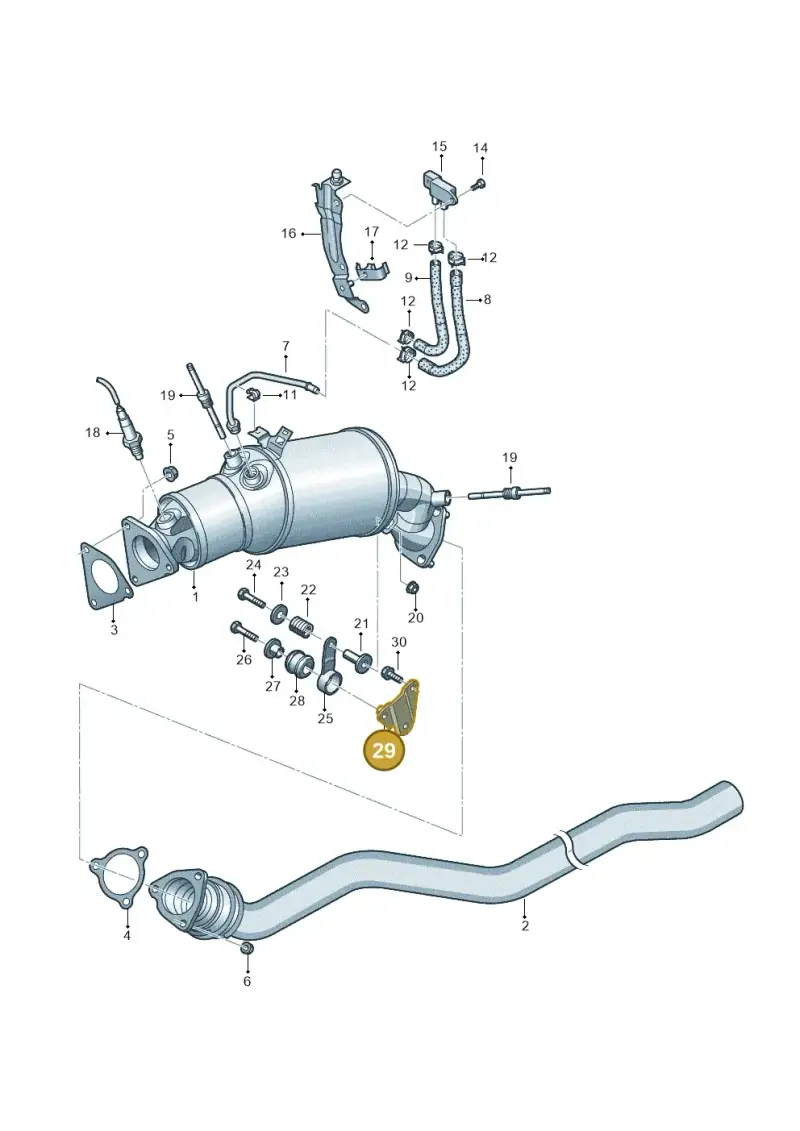 8K0253376D — Audi A5 Sportback (2011-2017) diagram 736253400, position 29