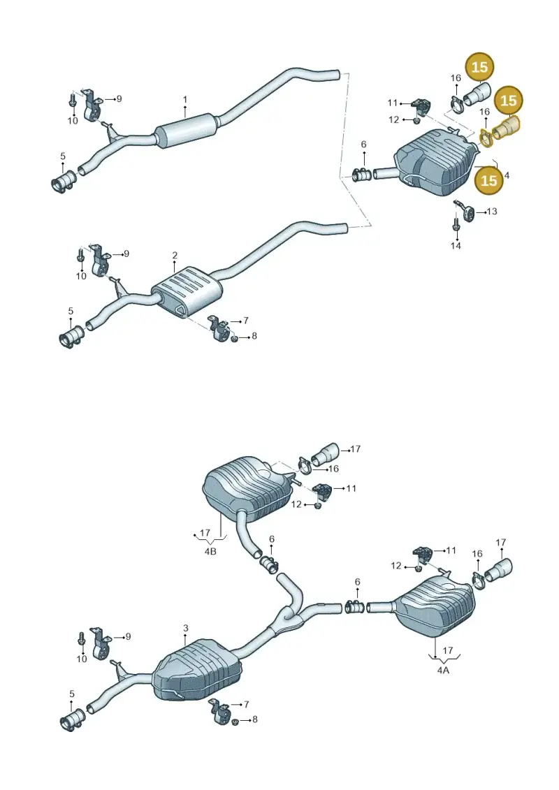 8K0253683E — Audi A5 Sportback (2011-2017) diagram 620253920, position 15