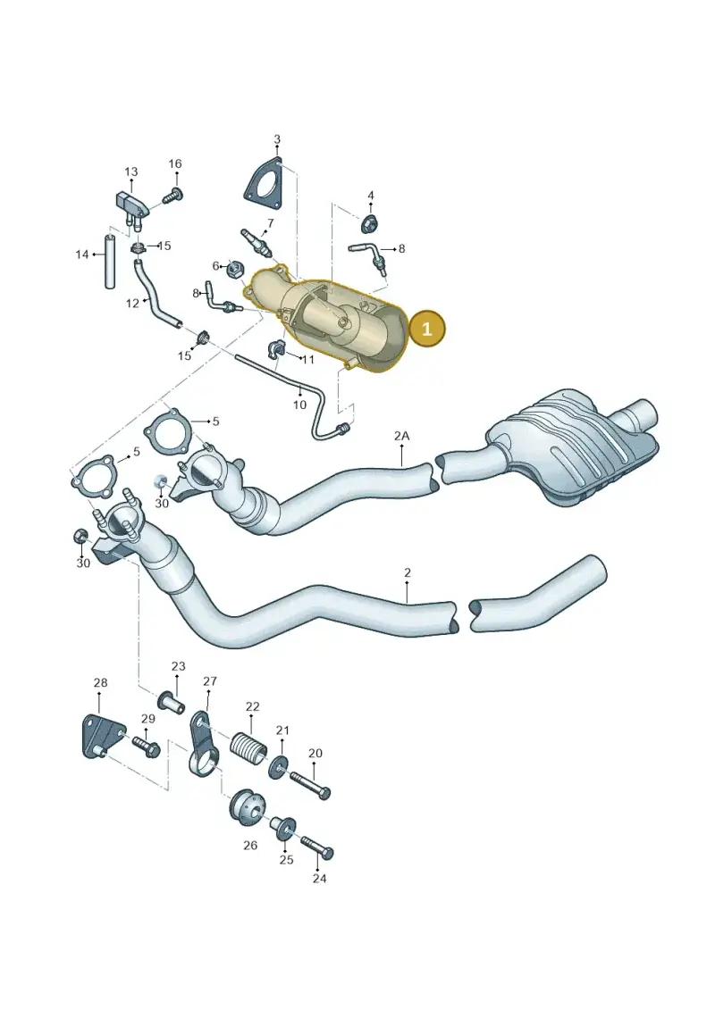 8K0254250HX — Audi Q5 qu. 2.0 TDI (2008-2012) diagram 751253560, position 1