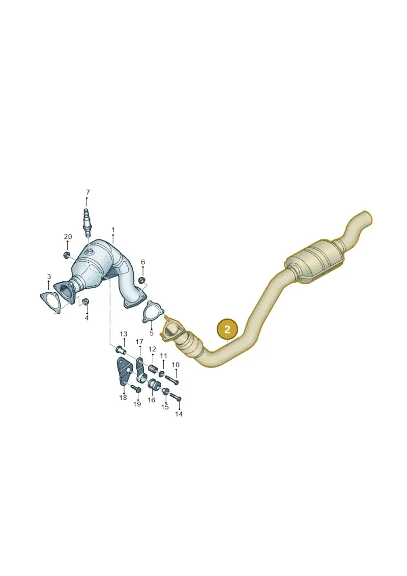 8K0254352C — Audi Q5 qu. 2.0 TDI (2008-2012) diagram 620253800, position 2