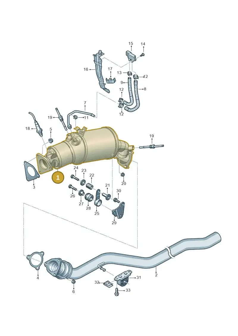 8K0254751JX — Audi A6 2.0 tdi (2010-2015) diagram 717253400, position 1