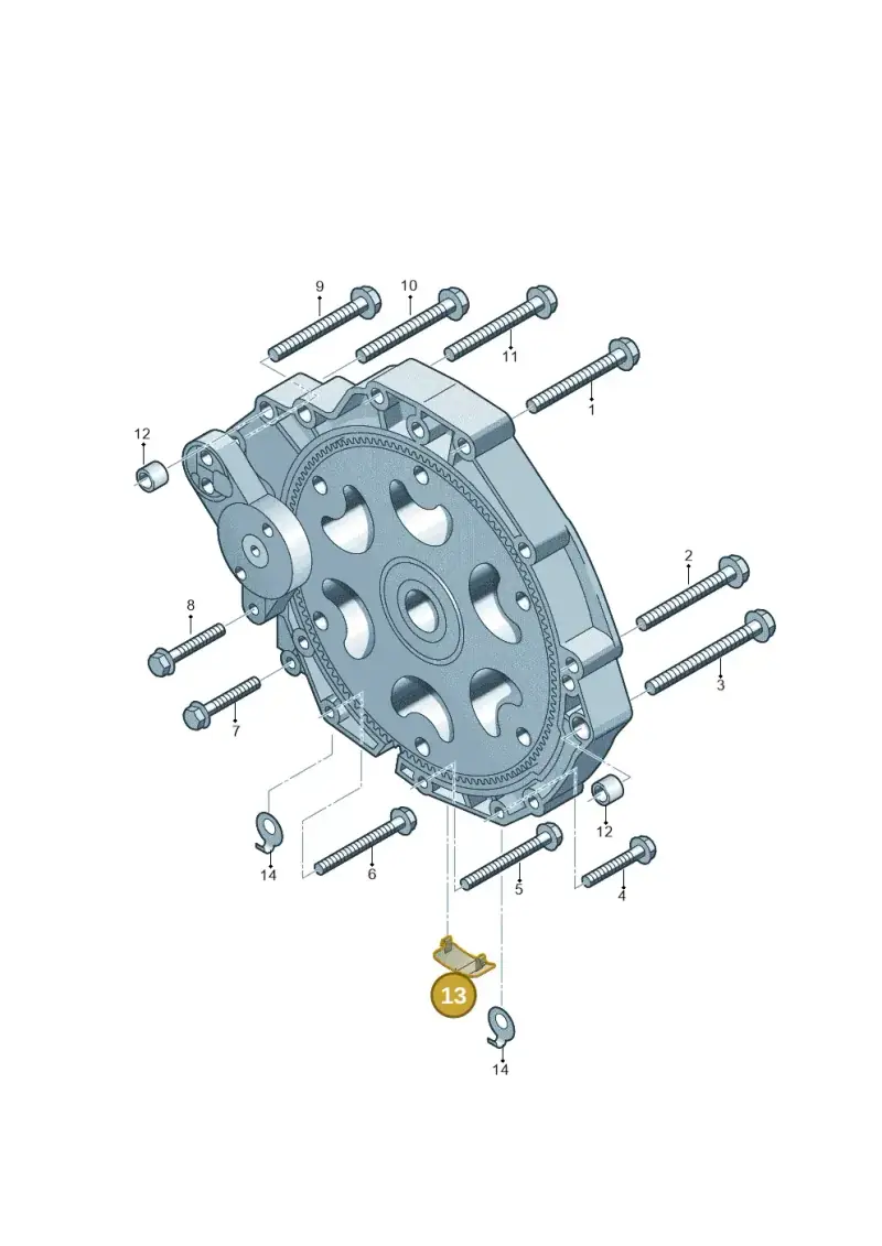 8K0301257A — Audi A6 Av. qu. 3.0 (2012-2018) diagram 620300800, position 13
