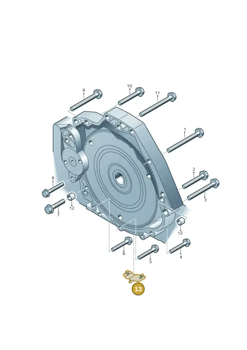 8K0301257A — Audi A5 Sportback (2016-2020) diagram 620300850, position 13
