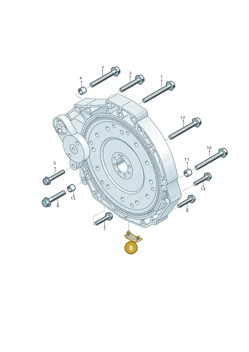 8K0301257A — Audi A6 2.0 (2018-) diagram 717300820, position 8