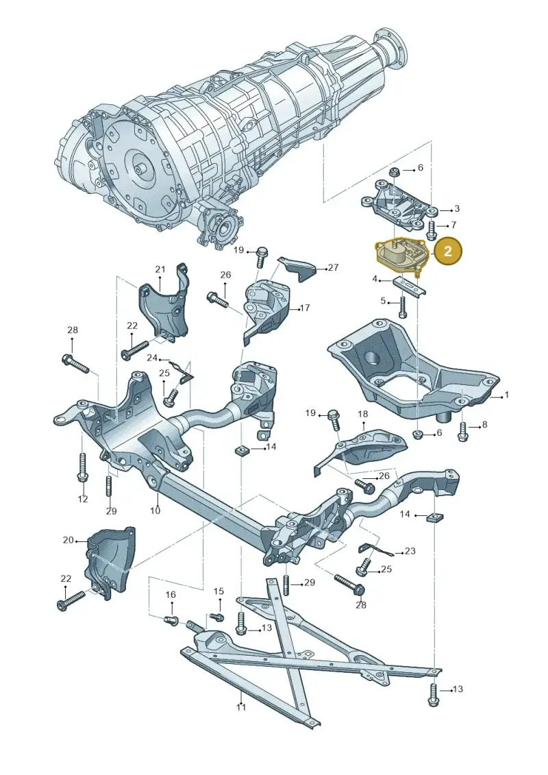 8K0399151CL — Audi A4 Av. Allroad (2008-2016) diagram 673399300, position 2