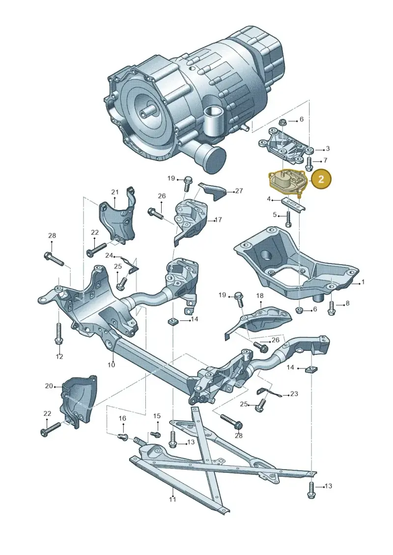 8K0399151DC — Audi Q5 qu. 2.0 TDI (2008-2012) diagram 620399600, position 2