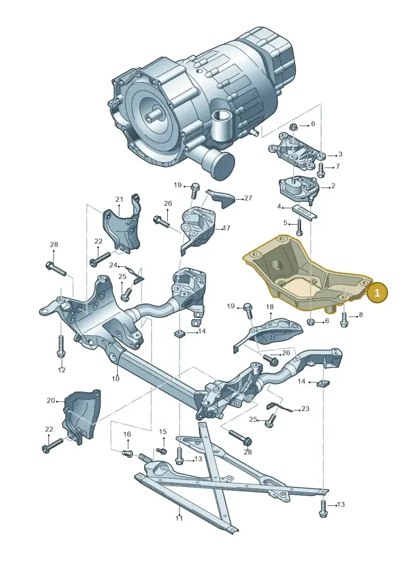 8K0399263AF — Audi Q5 qu. 2.0 TDI (2008-2012) diagram 620399600, position 1