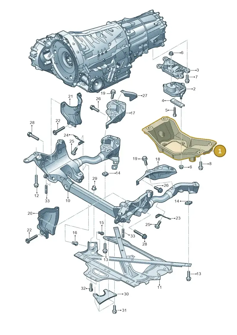 8K0399263AF — Audi A5 Cabrio 2.0 (2011-2017) diagram 670399200, position 1