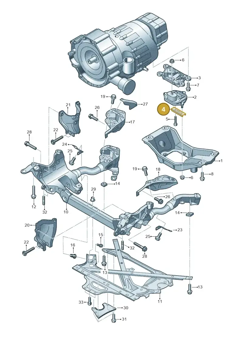 8K0399291F — Audi A5 Cabrio 2.0 (2011-2017) diagram 670399600, position 4