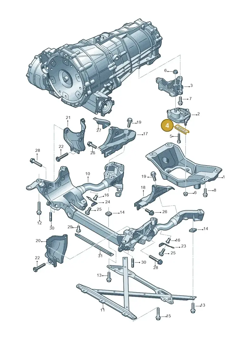 8K0399291F — Audi Q5 qu. 2.0 TDI (2012-2017) diagram 724399200, position 4