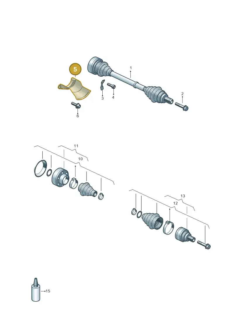 8K0501721A — Audi RS6 Avant (2019-) diagram 798501020, position 5