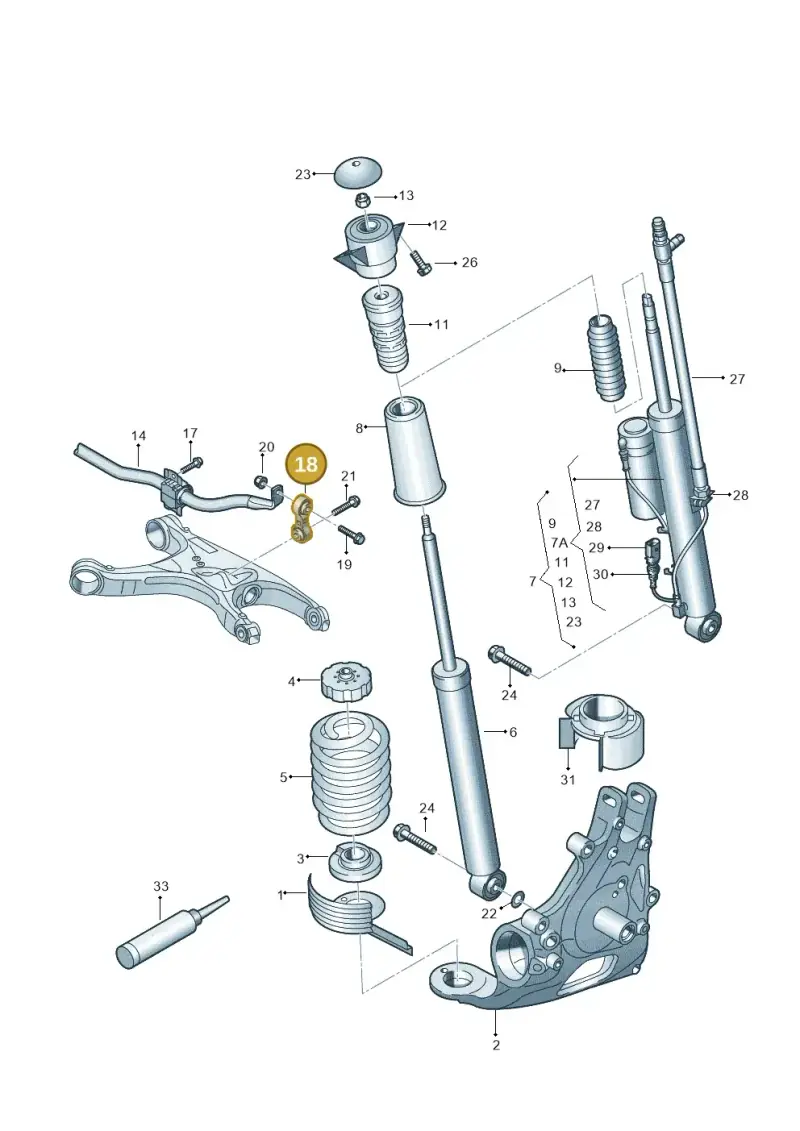 8K0505465G — Audi RS6 Avant (2013-2018) diagram 695511000, position 18