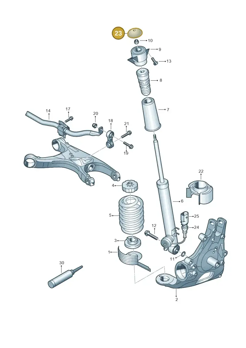 8K0512135 — Audi Q5 qu. 2.0 TDI (2012-2017) diagram 620511000, position 23