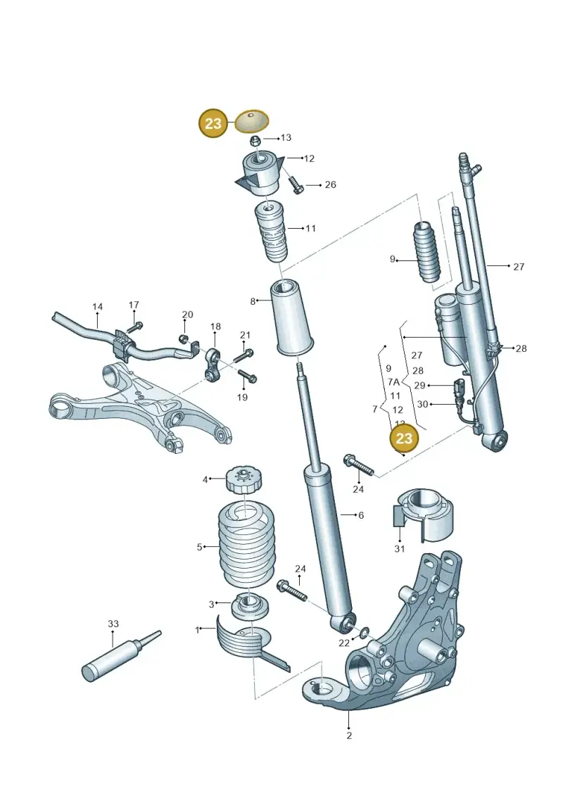 8K0512135 — Audi RS4 Av. qu. 4.2 (2012-2015) diagram 695511000, position 23