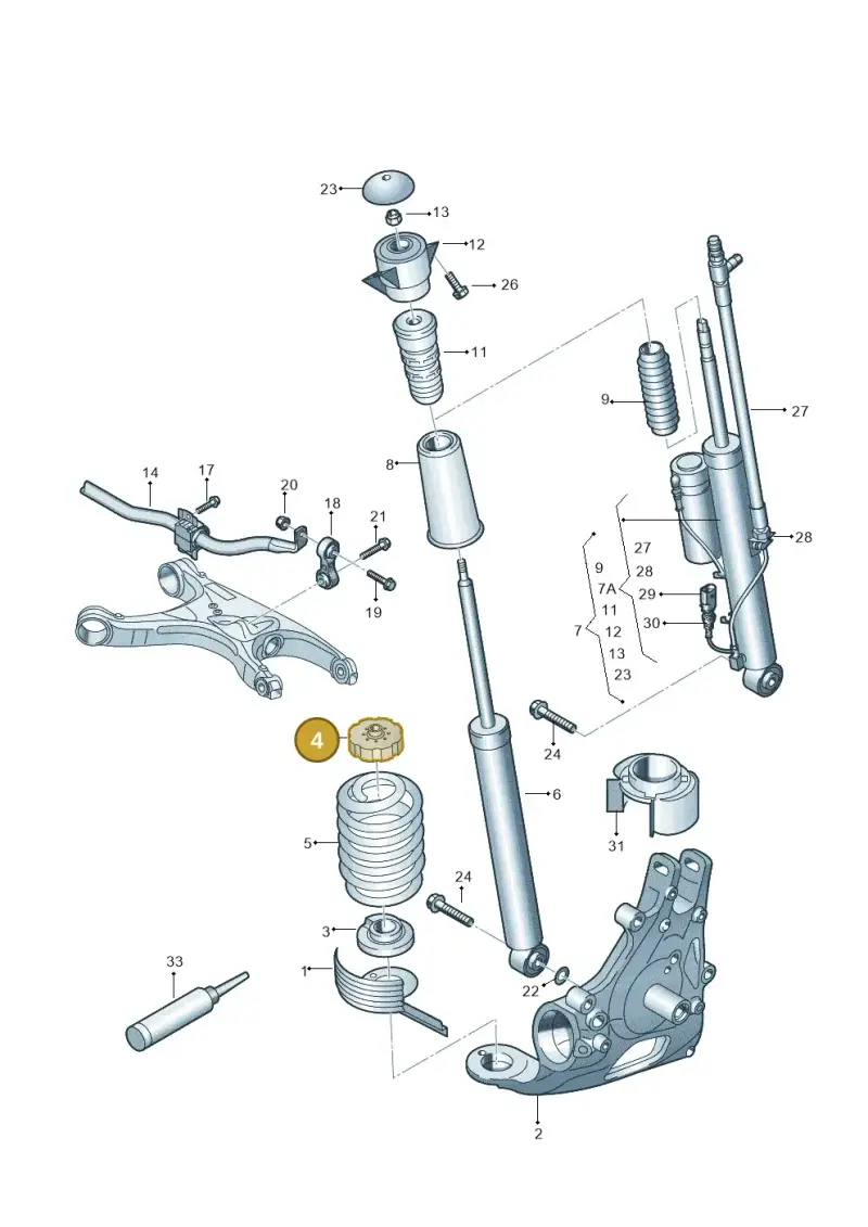 8K0512141D — Audi RS6 Avant (2013-2018) diagram 695511000, position 4