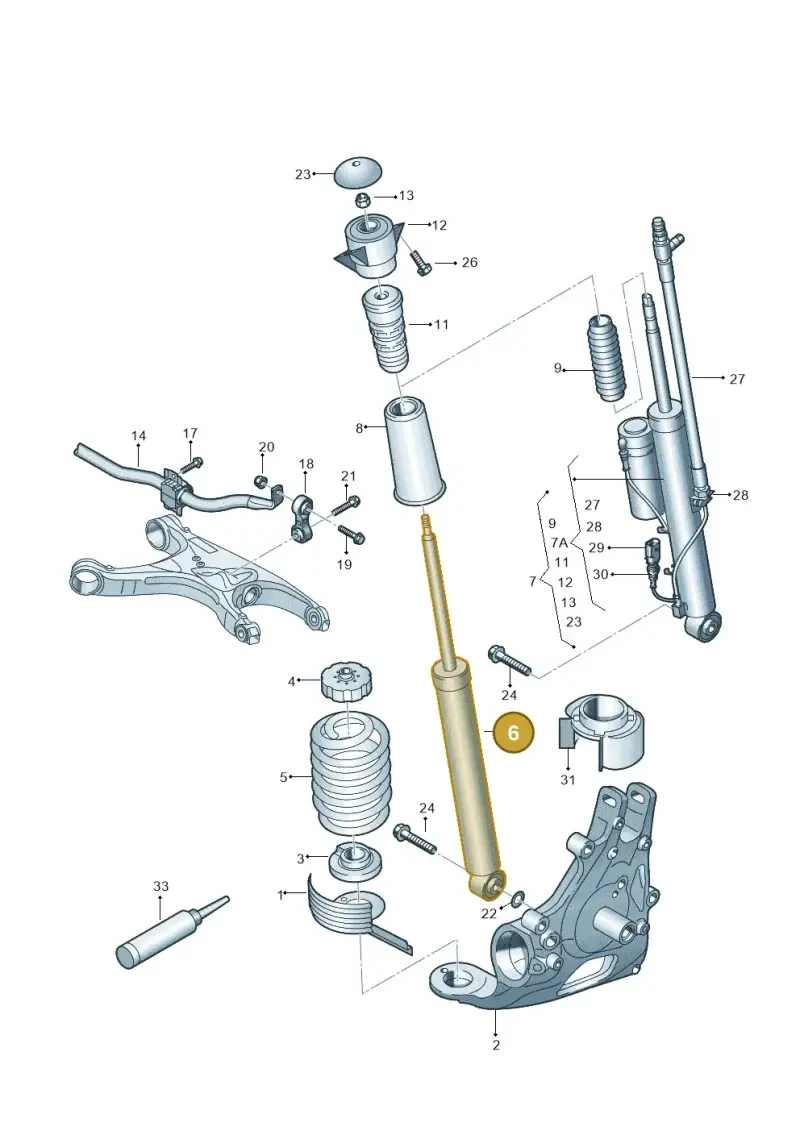 8K0513035AT — Audi RS4 Av. qu. 4.2 (2012-2015) diagram 695511000, position 6