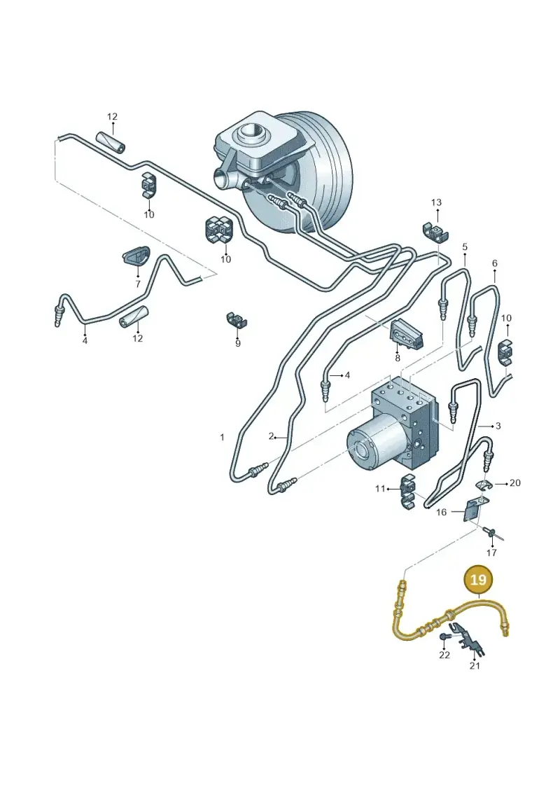 8K0611707E — Audi A5 Sportback (2011-2017) diagram 620611200, position 19