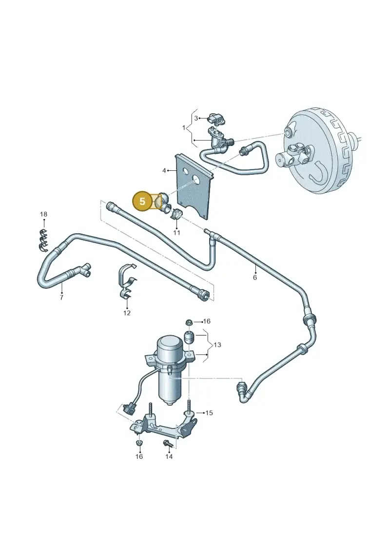 8K0611743C — Audi Q5 qu. 2.0 TDI (2012-2017) diagram 647611800, position 5