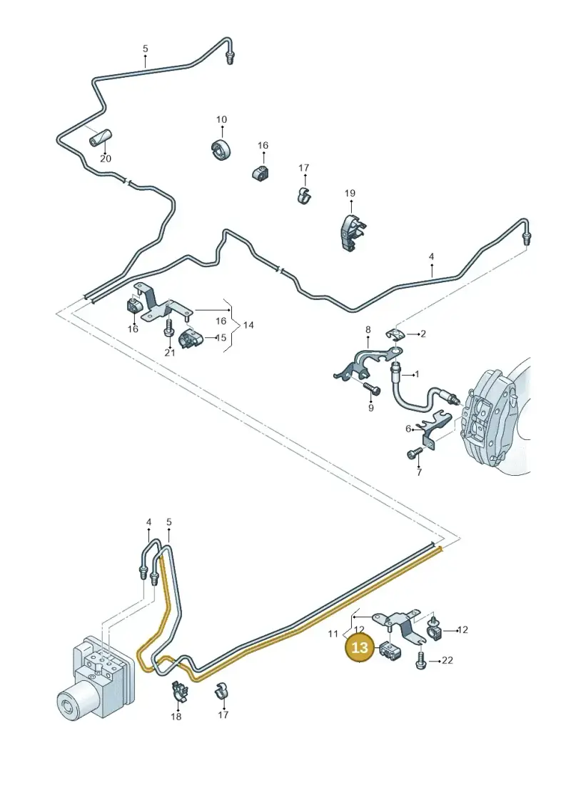 8K0611797D — Audi R8 Spyder (2015-2024) diagram 872611300, position 13
