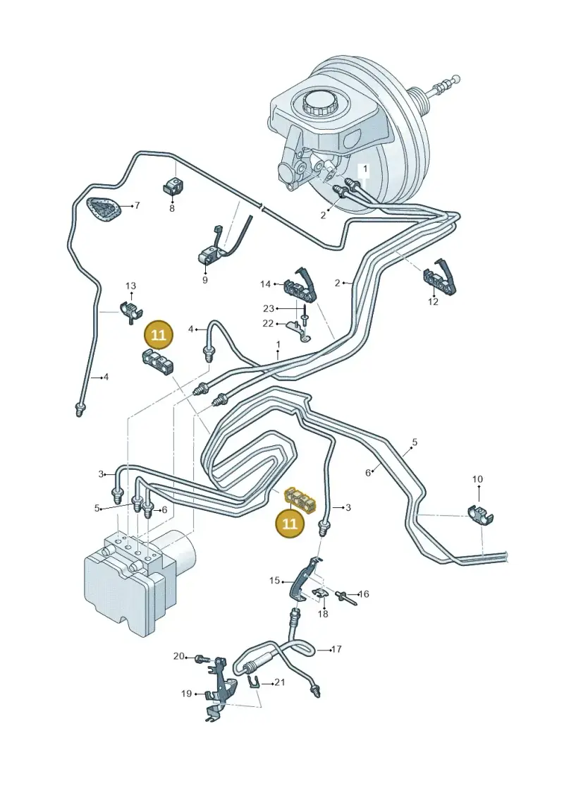 8K0611797F — Audi RS6 Avant (2019-) diagram 435611200, position 11