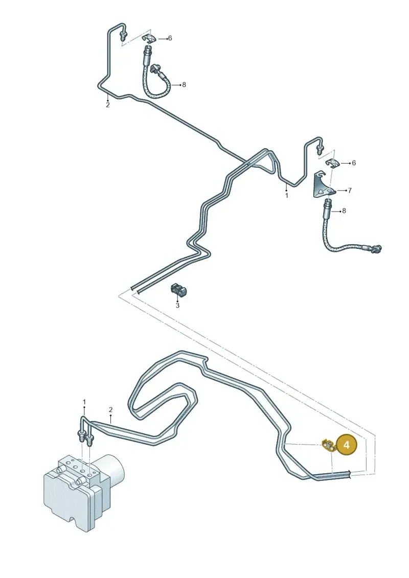 8K0611797F — Audi RS6 Avant (2019-) diagram 435611300, position 4