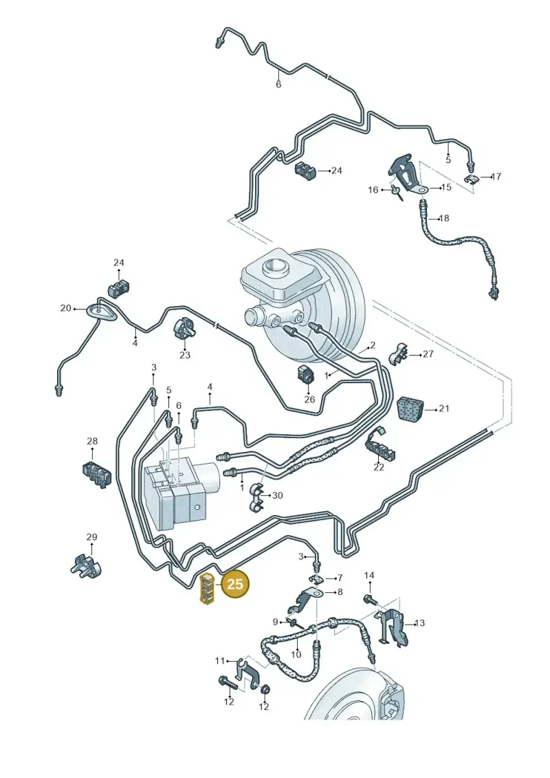 8K0611797F — Audi RS Q8 Quattro (2019-) diagram 859611200, position 25