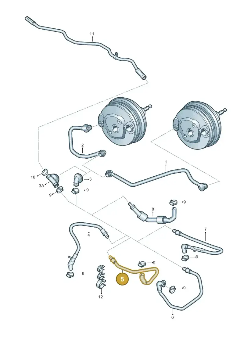 8K0611931BF — Audi A5 Cabrio 2.0 (2008-2012) diagram 636611700, position 5