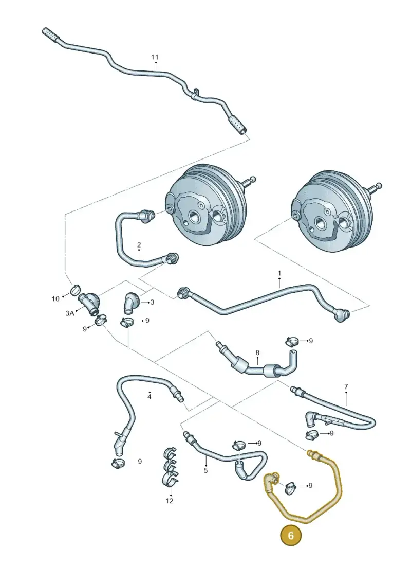 8K0611931BQ — Audi A5 Sportback (2011-2017) diagram 636611700, position 6