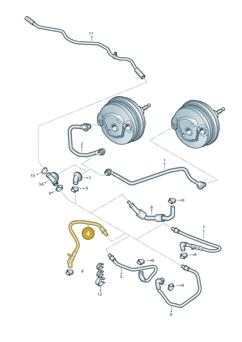 8K0611931BT — Audi A4 Av. Allroad (2008-2016) diagram 636611700, position 4