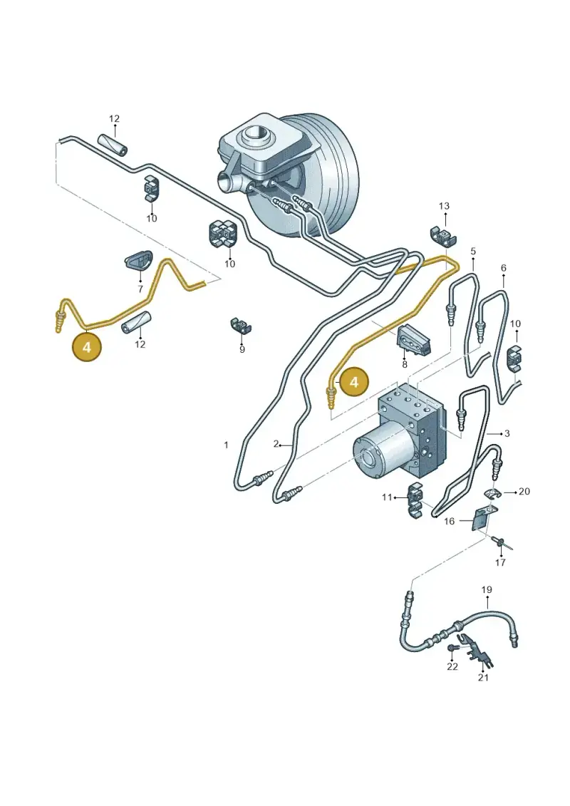 8K0614724AC — Audi RS4 Av. qu. 4.2 (2012-2015) diagram 620611200, position 4
