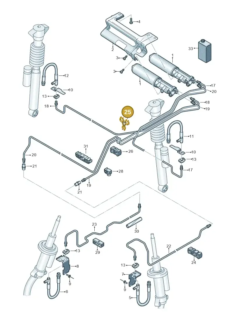 8K0616739 — Audi RS4 Av. qu. 4.2 (2012-2015) diagram 695616300, position 25