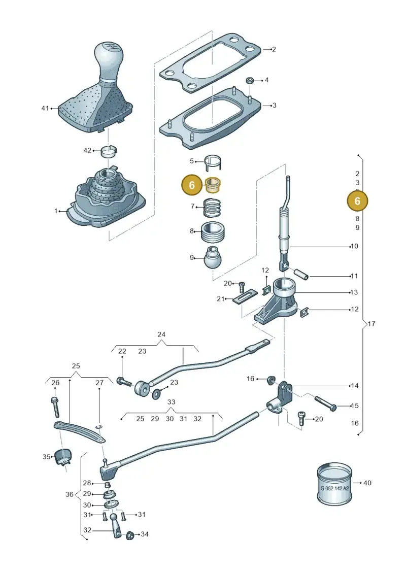 8K0711217 — Audi Q5 qu. 2.0 TDI (2012-2017) diagram 670711400, position 6
