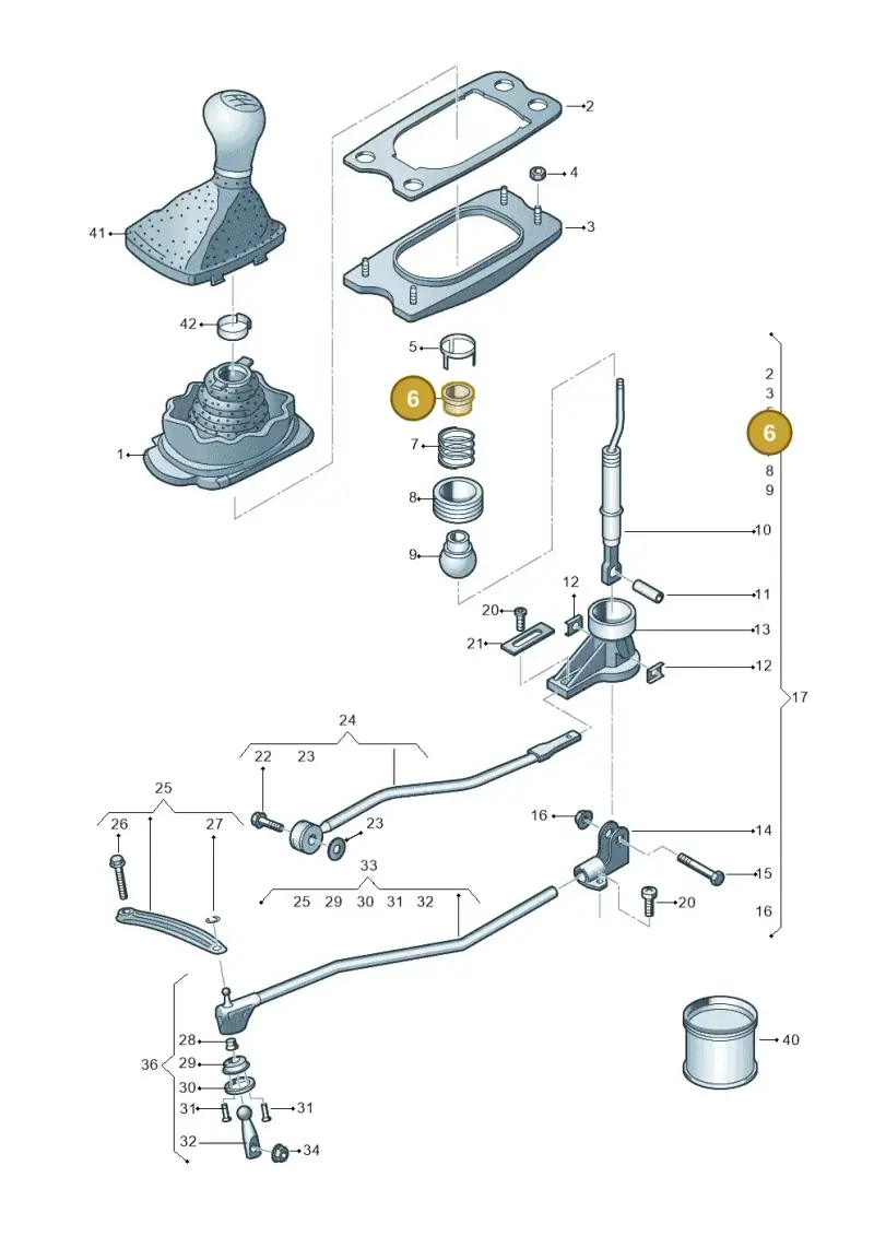 8K0711217 — Audi A6 qu. 3.0 tdi (2014-2018) diagram 798711400, position 6