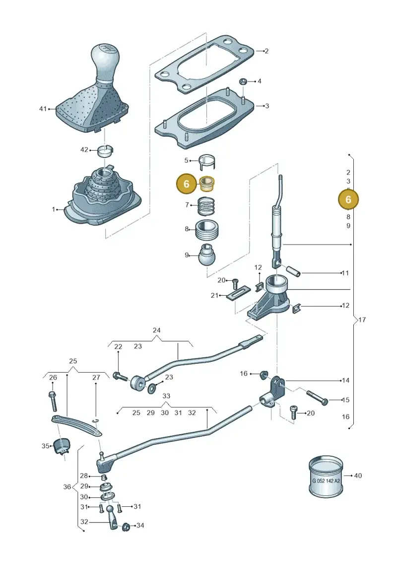 8K0711217 — Audi Q5 (2016-2020) diagram 849711400, position 6