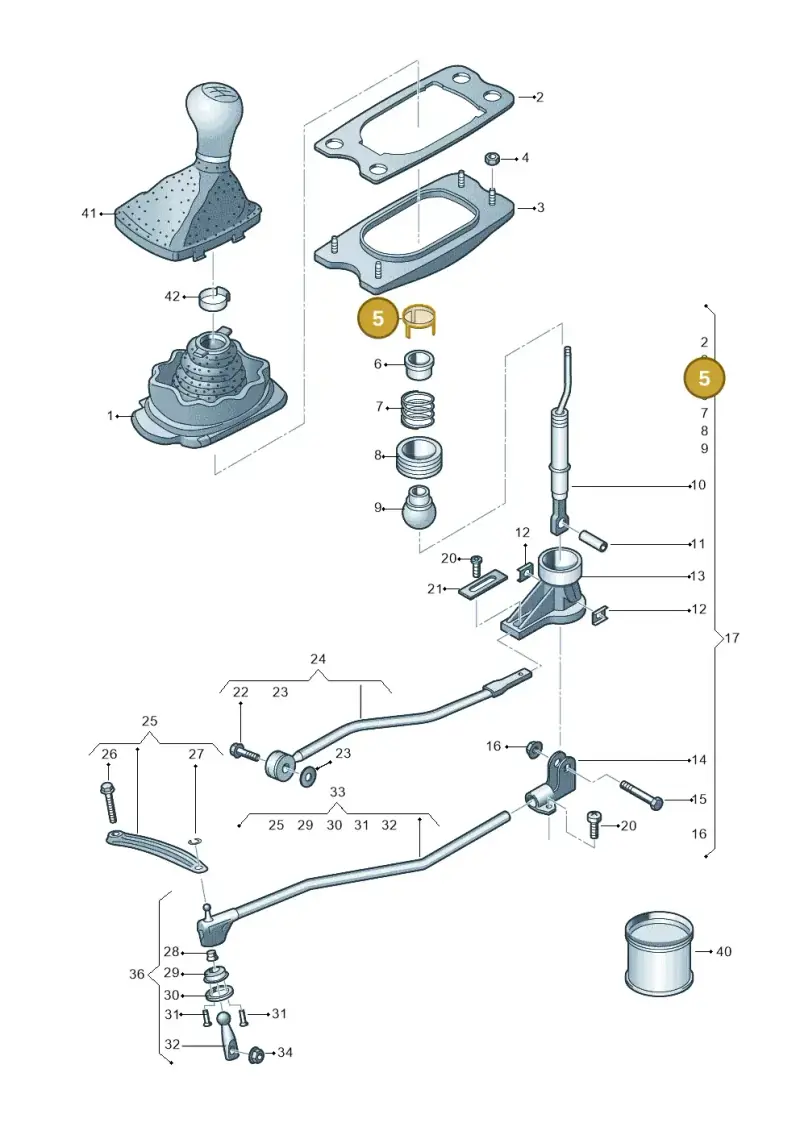 8K0711609 — Audi A6 qu. 3.0 tdi (2014-2018) diagram 798711400, position 5
