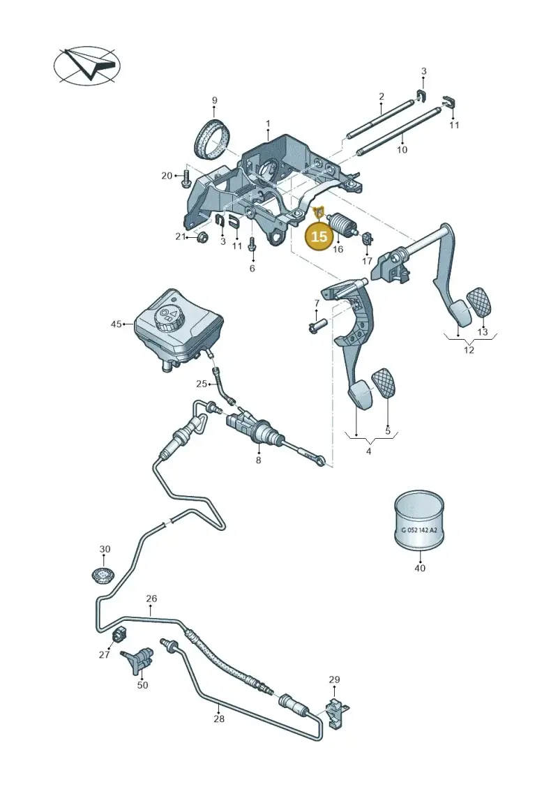 8K0721196 — Audi A5 Sportback (2016-2020) diagram 849721300, position 15