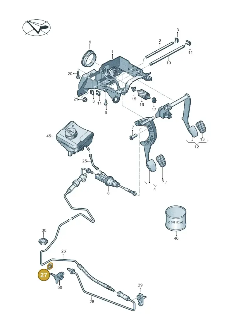 8K0721350 — Audi A5 Sportback (2016-2020) diagram 849721300, position 27