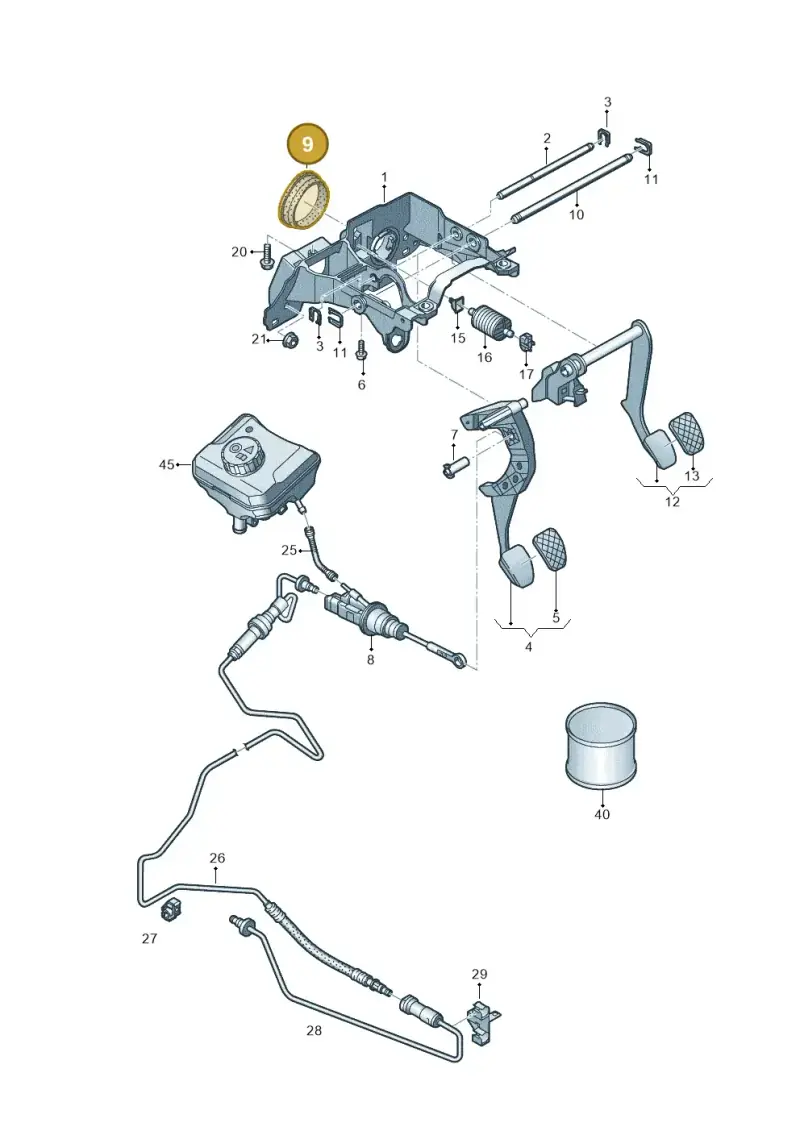 8K0721410 — Audi Q5 (2016-2020) diagram 896721300, position 9